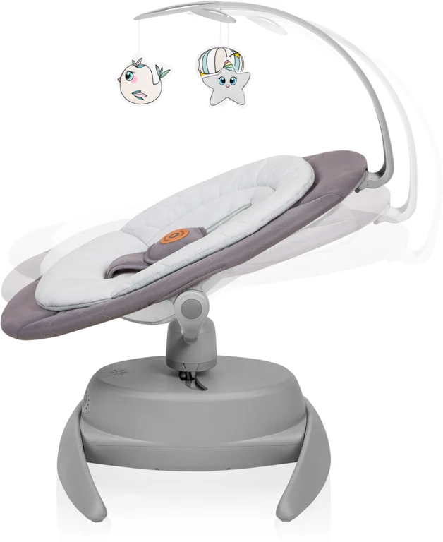 Дитячі електрокачелі Lionelo Mell Grey Stone